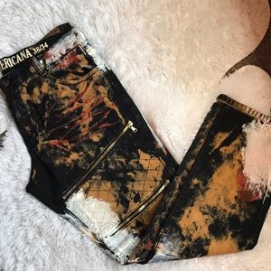 Designer washed jeans